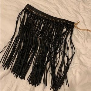 Leather Fringe Belt